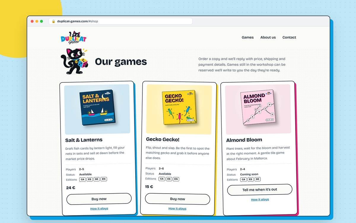 Duplicat Games shop