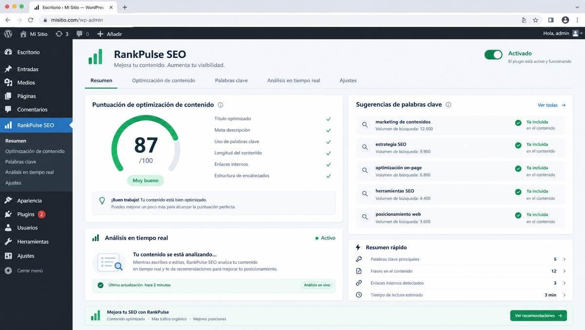 AI SEO plugin for WordPress